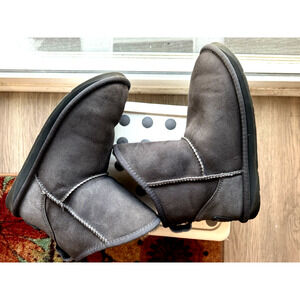 Australia Luxe Collective Cosy Sheepskin Shearling Fur Classic Women Boot Gray 9